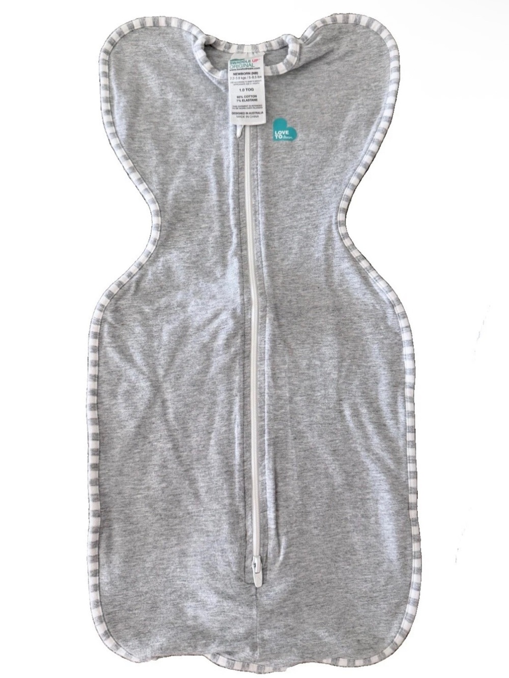 Love To Dream Swaddle UP Original Gray Newborn  1.0 TOG, 5 - 8.5 Lbs, EUC